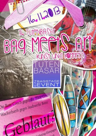 Veranstaltungstipp 3 Düsseldorfer Tütenbasar: „BAG meets ART“ Bild: Veranstaltungstipp 3 Düsseldorfer Tütenbasar: „BAG meets ART“