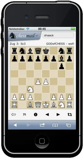 Bild: Schach unterwegs - mit chessmail.de wird das Schachspiel mobil