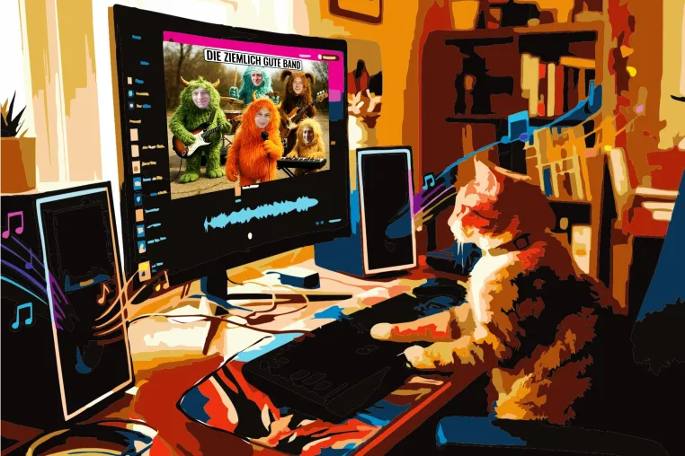 KI schmeißt die Songwriter raus – „Die ziemlich gute Band“ lässt die Katze aus dem Sack Bild: KI schmeißt die Songwriter raus – „Die ziemlich gute Band“ lässt die Katze aus dem Sack