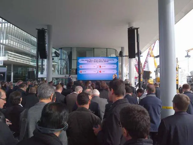 Bild: IML Connector im Einsatz auf der Bauma