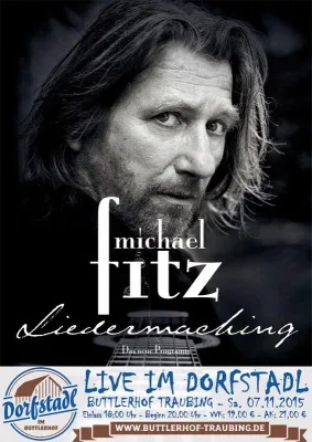 Bild: Michael Fitz - Liedermaching - live im Dorfstadl Buttlerhof Tutzing am 07.11.2015