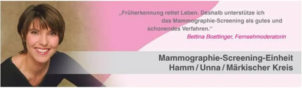 Bettina Boettinger unterstützt das Mammographie-Screening-Programm