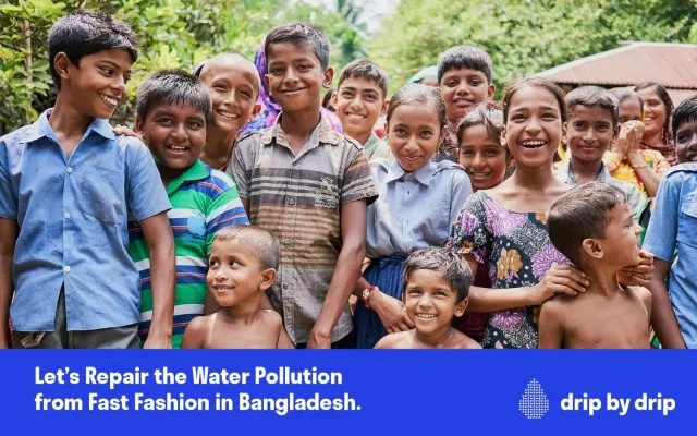 Bild: Die erste Shopping Community für faire&nachhaltige Mode startet neues Spendenprojekt mit dem NGO Drip by Drip