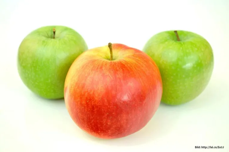 Bild: Ein starkes Immunsystem beginnt mit einem Apfel