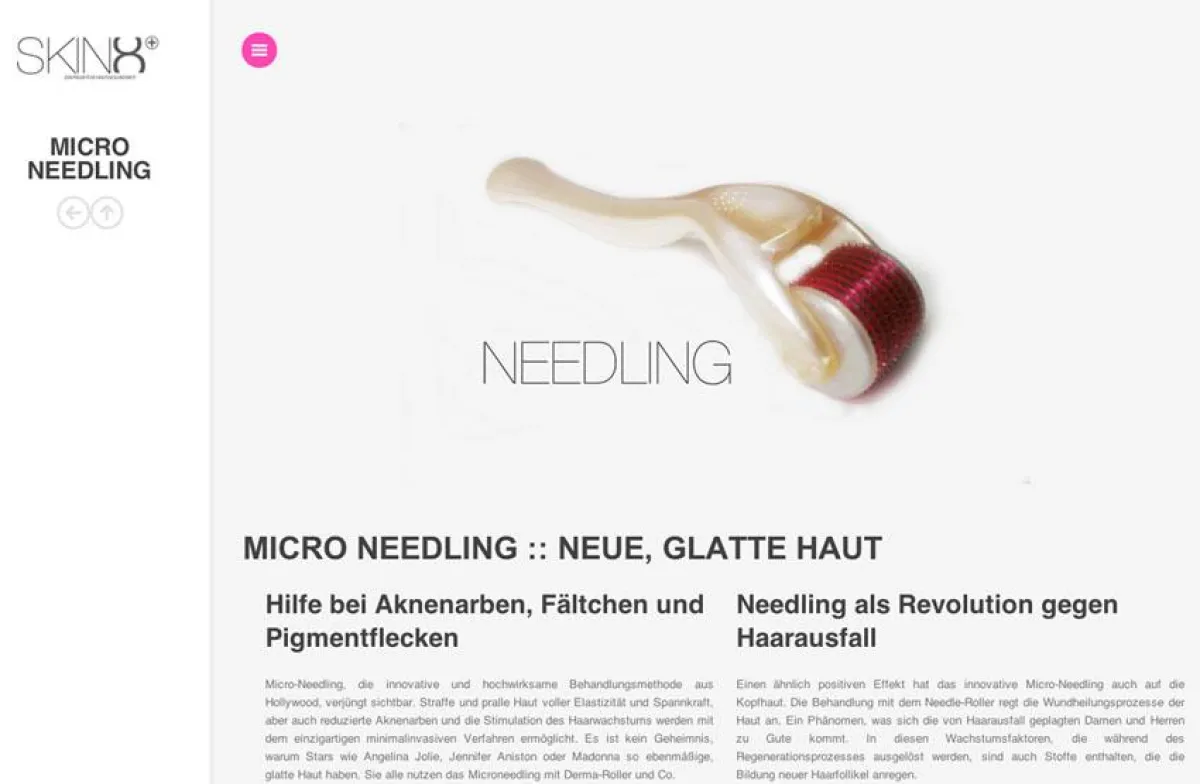 Anti-Aging mit Micro-Needling gibt es als Kurbehandlung bei SKIN8 in Gießen