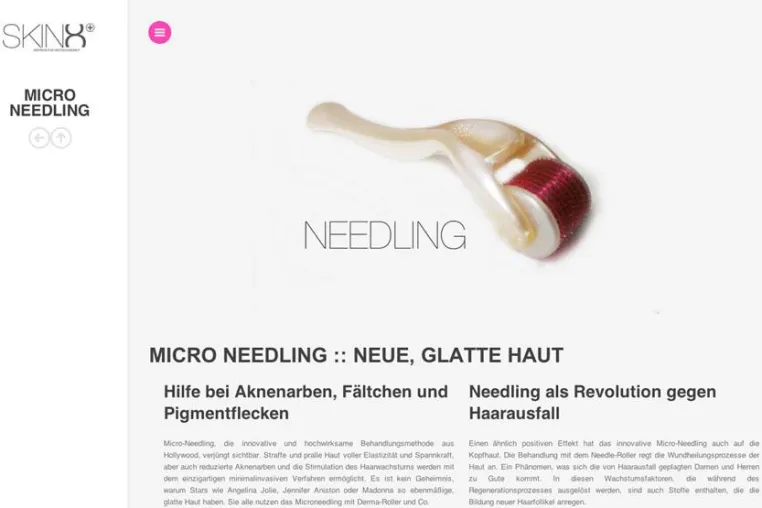 „Lifting ohne Skalpell“ durch Micro-Needling – neu bei SKIN8 in Gießen Bild: „Lifting ohne Skalpell“ durch Micro-Needling – neu bei SKIN8 in Gießen