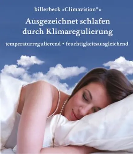 Bild: CLIMAVISION® mit Fasertechnologie aus der Raumfahrt: Klimaregulierung sorgt für geruhsamen Schlaf