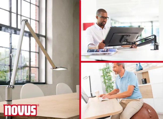 Bild: Das ergonomische Homeoffice – Novus macht es möglich!