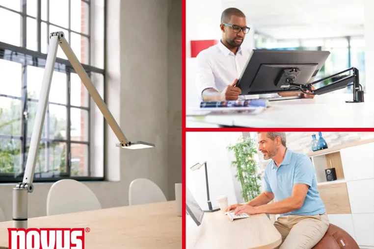 Bild: Das ergonomische Homeoffice – Novus macht es möglich!