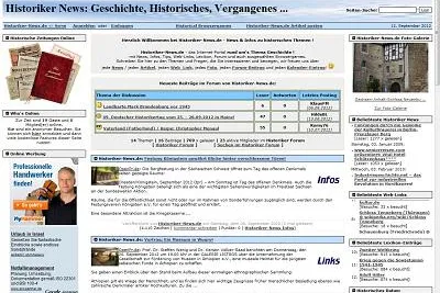 Bild: Erfolgreicher Relaunch des HistorikerPortals Historiker-News.de