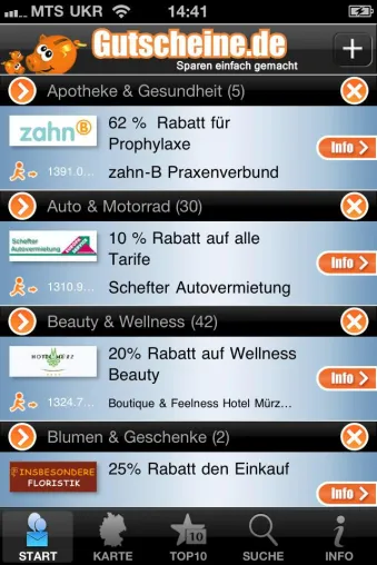 Bild: Gutscheine.de goes mobile - iPhone App verspricht mehr als 3.000 Schnäppchen to go