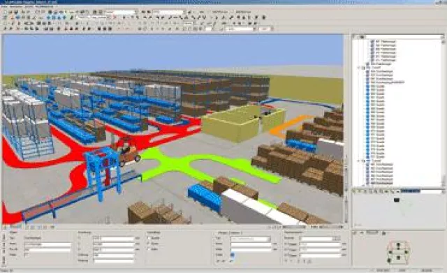 Bild: LogiMAT 2010: Förderanlagen virtuell in Betrieb nehmen