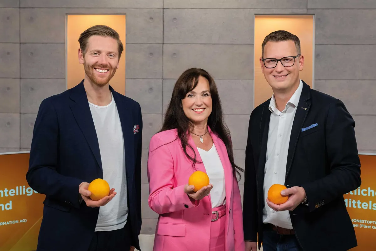 Im Zeichen von Unternehmer ORANGE: Der UnternehmerTALK zum Thema KI im Mittelstand (© Bild: smic! Events & Marketing)