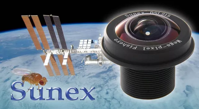 Bild: Mit FRAMOS ins All: Sunex Objektiv fliegt im Fruchtfliegen-Labor zur ISS