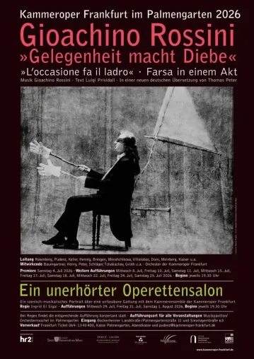 Bild: Sommerliche Opernrarität im Palmengarten: Die Kammeroper Frankfurt mit Rossinis "Gelegenheit macht Diebe"