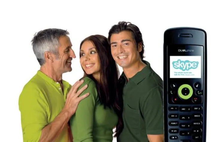 Bild: Neues schnurloses DUALphone für Skype mit Breitband-Audio und exzellenter Klangqualität