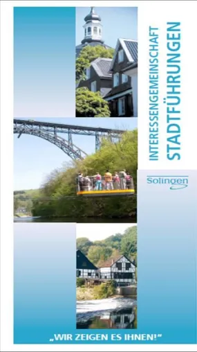 „Wir zeigen es Ihnen!“ verspricht der neue Flyer der Solinger Stadtführer Bild: „Wir zeigen es Ihnen!“ verspricht der neue Flyer der Solinger Stadtführer