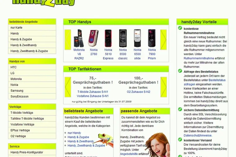 Relaunch von handy2day – neues Layout und besserer Kundenservice Bild: Relaunch von handy2day – neues Layout und besserer Kundenservice