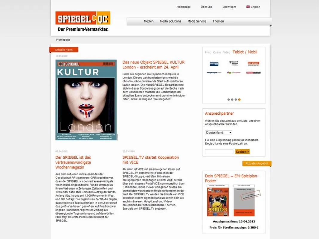 Neue SPIEGEL QC Corporate Website