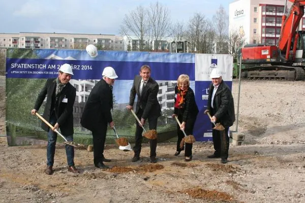 Bild: Leipzig-Grünau: Erster Geschosswohnungsbau nach der Wende