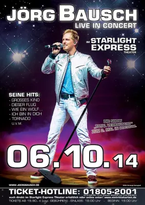 Bild: Jörg Bausch verspricht Gänsehautgarantie – Konzert im Bochumer Starlight-Express-Theater