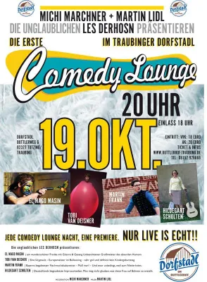 Bild: Comedy Lounge - live im Dorfstadl Buttlerhof in Tutzing am 19.10.2016