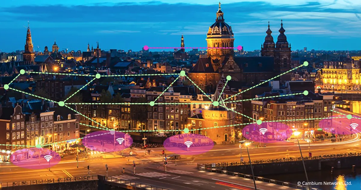 Netzwerk für den Einsatz im Stadtzentrum (© Cambium Networks, Ltd.)