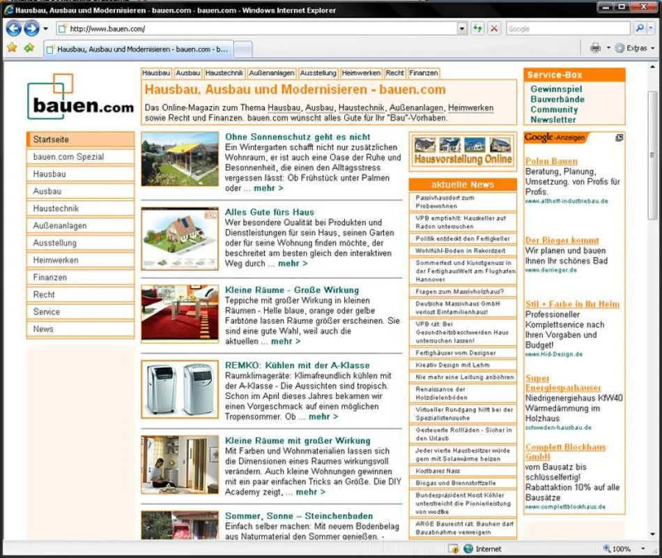 Das neue Kleid von bauen.com