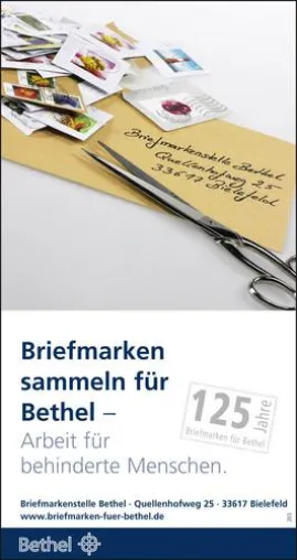 Bild: Briefmarken der Weihnachtspost sammeln für Bethel