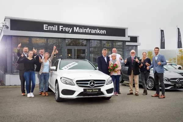 Bild: Emil Frey Mainfranken verkauft den 1.250.000-ten „Jungen Stern“