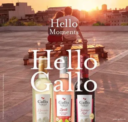 Hello Gallo: Gallo Family Vineyards präsentiert neues Gesicht Bild: Hello Gallo: Gallo Family Vineyards präsentiert neues Gesicht