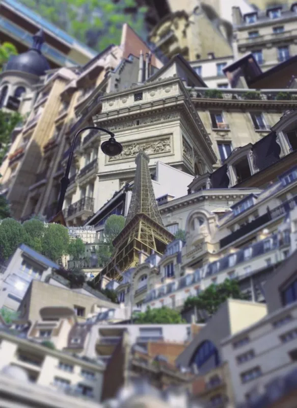 Shinichi Tsuchiya: Center Paris, 2007. C-Print, Diasec, 125 x 80 cm.