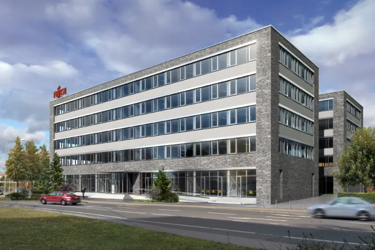 Bild: Grundsteinlegung für das Bürogebäude MONZANOVA