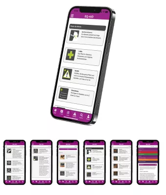 EQ-AID – Die App für Gesundheitsfürsorge und 1. Hilfe am Pferd mit Notfallhotline Bild: EQ-AID – Die App für Gesundheitsfürsorge und 1. Hilfe am Pferd mit Notfallhotline