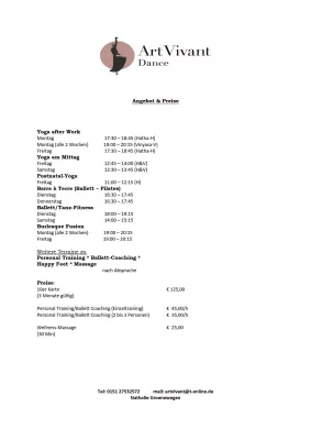 BURLESQUE - BALLETT - YOGA und mehr Bild: BURLESQUE - BALLETT - YOGA und mehr