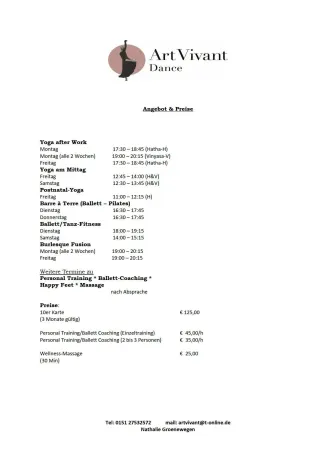 Bild: BURLESQUE - BALLETT - YOGA und mehr