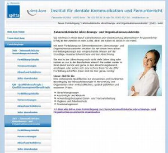 Bild: Fernlehrgang zur ZAO, Zahnmedizinischen Abrechnungs- und Organisationsassistentin - jetzt bei dent.kom