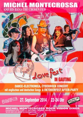 Bild: Michel Montecrossa am 27.09. mit 'Sweet Lovefest' Konzert, Ausstellung und Oktoberfest-After Party in Gauting