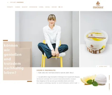 Bild: Die Speiseeismanufaktur Martosca geht mit neuer Website online