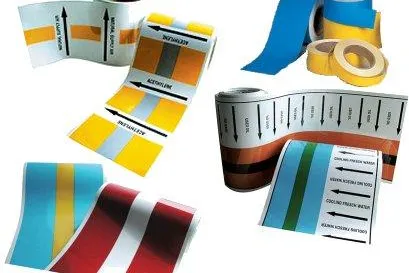 Rohrleitungskennzeichnung für Schiffe und Hafenanlagen nach ISO 14726 Bild: Rohrleitungskennzeichnung für Schiffe und Hafenanlagen nach ISO 14726