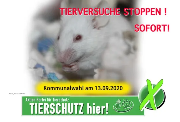 Bild: Tierversuche stoppen! Sofort und für immer!