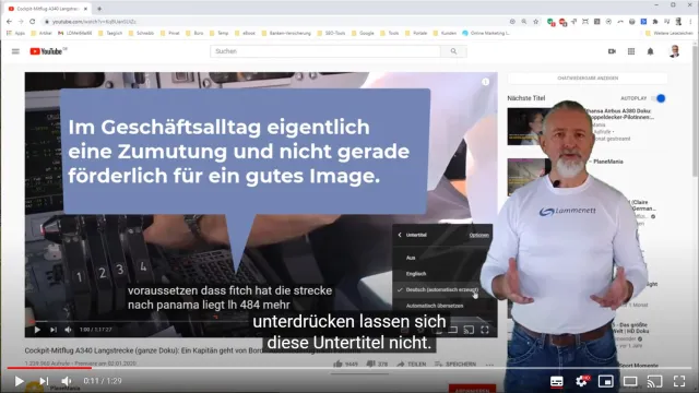 Untertitel in Videos werden immer wichtiger Bild: Untertitel in Videos werden immer wichtiger
