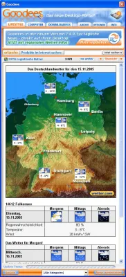 Bild: Goodees 1.4: Jetzt mit lokalem Wetterbericht