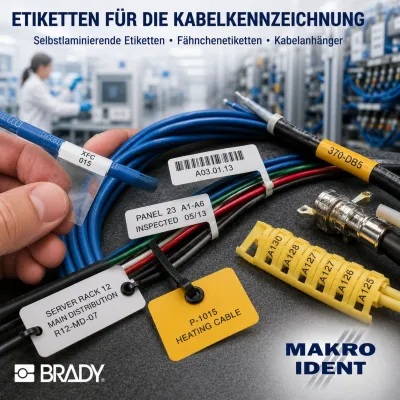 Bild: Kabelkennzeichnungen für Industrie und Schaltschrankbau 