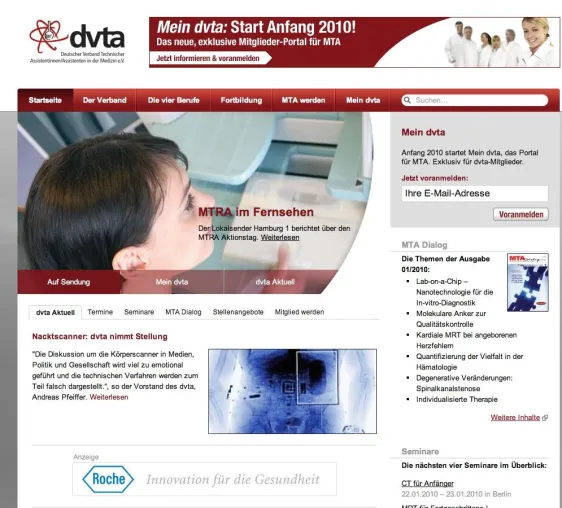 YUM begrüßt den Deutschen Verband Technischer Assistenten in der Medizin (dvta) in neuem Gewand unter dvta.de Bild: YUM begrüßt den Deutschen Verband Technischer Assistenten in der Medizin (dvta) in neuem Gewand unter dvta.de