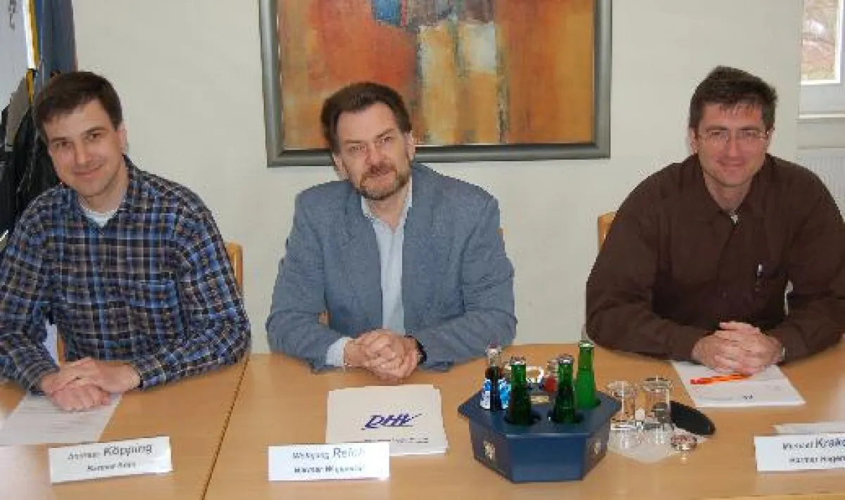 Vorstand der DHV-Bundesbetriebsgruppe BARMER (von li. nach re.): Andreas Köpping, Wolfgang Reich und Michael Krake