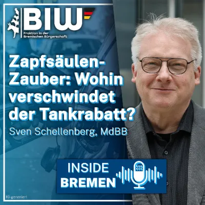 Zapfsäulen-Zauber: BIW-Podcast INSIDE BREMEN fragt, wohin der Tankrabatt verschwindet Bild: Zapfsäulen-Zauber: BIW-Podcast INSIDE BREMEN fragt, wohin der Tankrabatt verschwindet