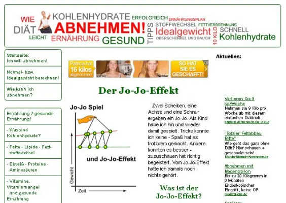 Bild: Schnell und gesund abnehmen wird in neuem Portal ausführlich thematisiert