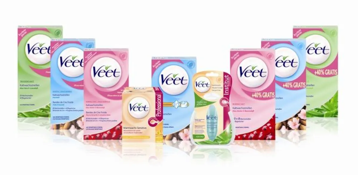 Die Veet Wachs-Produkte inkl. Promotion