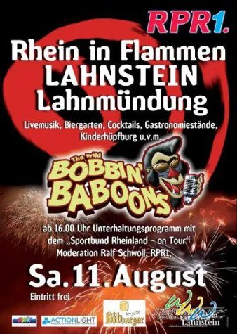 Rhein in Flammen 2012 - Feuerwerk, Show und Unterhaltung auf der RPR1.Bühne in Lahnstein Bild: Rhein in Flammen 2012 - Feuerwerk, Show und Unterhaltung auf der RPR1.Bühne in Lahnstein